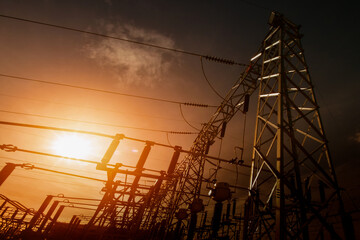 Wall Mural - main power plant energy ideas and energy saving.