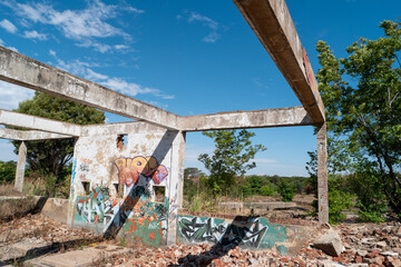 Wall Mural - Derelict Water Treatment Plant