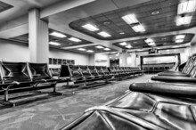 Honolulu, Hawaii - March 30, 2022: Interiors Of The  Daniel K. Inouye International Airport