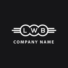 LWB  Letter Logo Design On Black Background. LWB   Creative Initials Letter Logo Concept. LWB  Letter Design.
