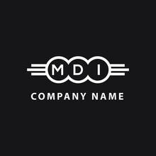 MDI Letter Logo Design On Black Background. MDI  Creative Initials Letter Logo Concept. MDI Letter Design.