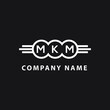 MKM letter logo design on black background. MKM  creative initials letter logo concept. MKM letter design.
