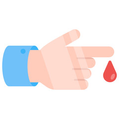 Wall Mural - Perfect design icon of finger cut