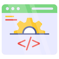 Trendy vector design of web coding