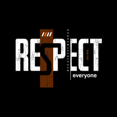 respect  typography design for print t shirt and more
