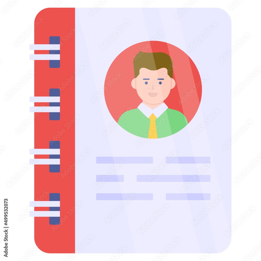 Modern design icon of biography Stock Vector | Adobe Stock