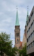 Historische Kirche in der Altstadt von Nürnberg, Franken, Bayern