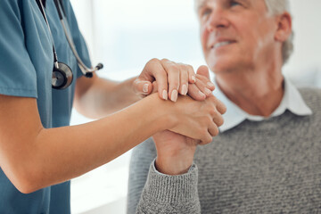 Canvas Print - Here for you. Cropped shot of an unrecognizable doctor offering their patient support in a hard time.