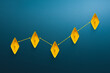 © Worawut - Investment, growth and successful concept with Yellow paper ships