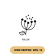 pollen icons  symbol vector elements for infographic web
