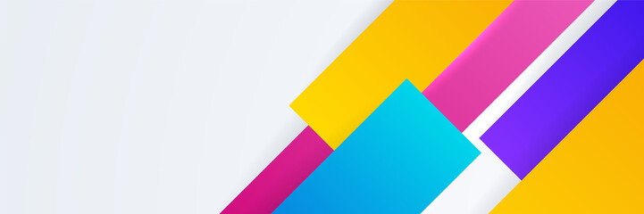 Abstract colorful banner background. Color gradient abstract background with dynamic wave line effect. Vector abstract graphic design banner pattern background web template.