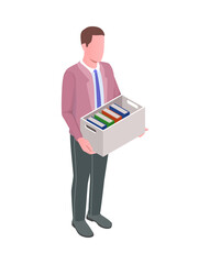 Sticker - Isometric Office Worker