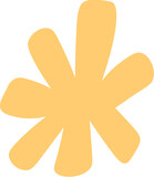 Fototapeta Dinusie - Yellow Flower Shape