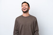 © luismolinero - Young Brazilian man isolated on white background laughing