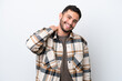 © luismolinero - Young Brazilian man isolated on white background laughing