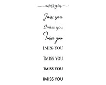 I Miss You In The Creative And Unique  With Diffrent Lettering Style	