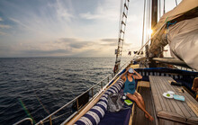Sailing Into The Sunset Around Komodo Island