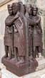 Four Tetrarchs of Venice in high resolution, famous sculpture on St Mark's Basilica made of red porphyry 