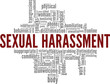 Sexual Harassment conceptual vector illustration word cloud isolated on white background.