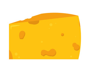 Wall Mural - cheese piece icon