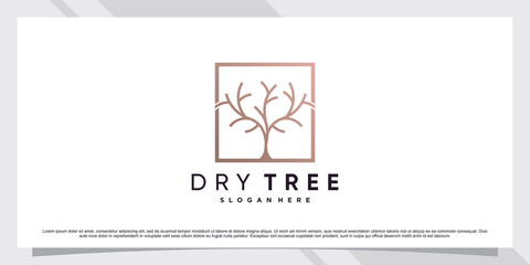 Wall Mural - Tree icon logo template with creative element and unique concept