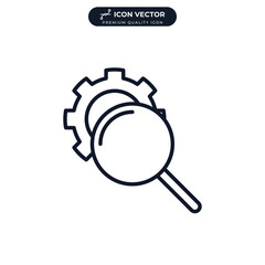 Wall Mural - search optimization icon symbol template for graphic and web design collection logo vector illustration