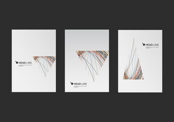 Leinwandbilder - Geometry lines triangular shape. Abstract modern template illustration.
