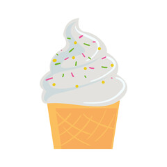 Wall Mural - ice cream with sprinkles