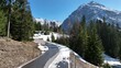 Video von der gesperrten Hahntennjoch Straße und den Bergen im Winter in Tirol Österreich