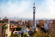 Gate House - Tower In Park Guell, Barcelona