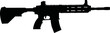 m416 hk416 rifle gun with assault rifle svg vector cut file for cricut and silhouette 