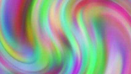Wall Mural - Multicolored fantasy background constantly flowing, abstract twisted lines video, blurry ornate background.