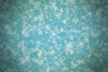 Snowflakes On Old Paper Texture