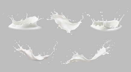 realistic milk splashes or wave with drops and splatters. liquid swirls and drips in shape of crown,
