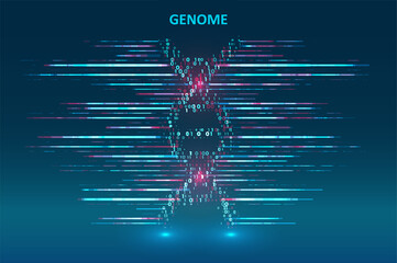 Wall Mural - Big genomic data visualization