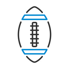 Canvas Print - American Football Ball Icon