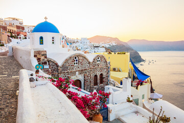 Wall Mural - Breathtaking view of Santorini