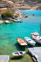 Wall Mural - Fishing village of Mandrakia on Milos island