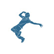 © shuttersport - Dancer Hip hop design vector template, Street dancer silhouette vector illustration, break dance, jazz funk, rap, freestyle
