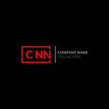 CNN Logo Monogram Isolated On Circle Element Design Template, CNN Letter Logo Design On Blach Background. CNN Creative Initials Letter Logo Concept.  CNN Letter Design.