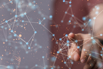 Wall Mural - cloud network computer connects to internet server service for cloud data transfer
