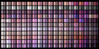 Vector Gradient swatches set. Pink, pastel, powdery, purple, chromium colors gradient swatch set vector. Shiny, elegant colors gradation for chrome border, logo, label design, frame, ribbon, award