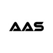 AAS letter logo design with white background in illustrator, vector logo modern alphabet font overlap style. calligraphy designs for logo, Poster, Invitation, etc.
