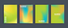 Blurred Backgrounds Set With Modern Abstract Blurred Color Gradient Patterns. Templates Collection For Brochures, Posters, Banners, Flyers And Cards. Vector Illustration.