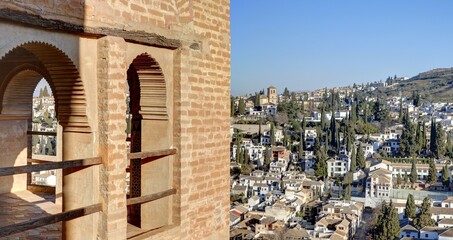 Wall Mural - Palais de l'Alhambra à Grenade en Andalousie dans le sud de l'Espagne