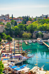 Old Antalya Marina in Kaleici, Antalya, Turkey