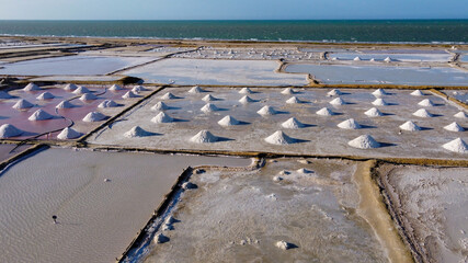 salt ponds, manaure, la guajira colombia