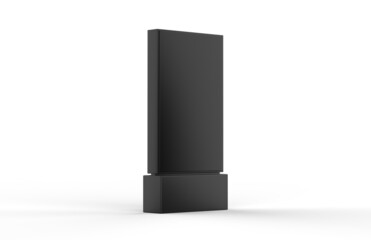 Wall Mural - WiFi network Multi touch floor standing LCD ad display digital signage display touch monitor. 3d render illustration.