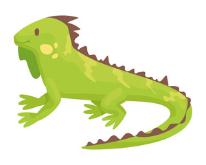 Sticker - cute iguana animal kid