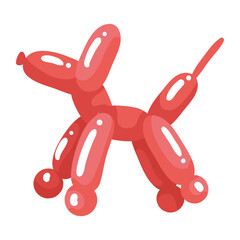 Poster - red dog balloon air